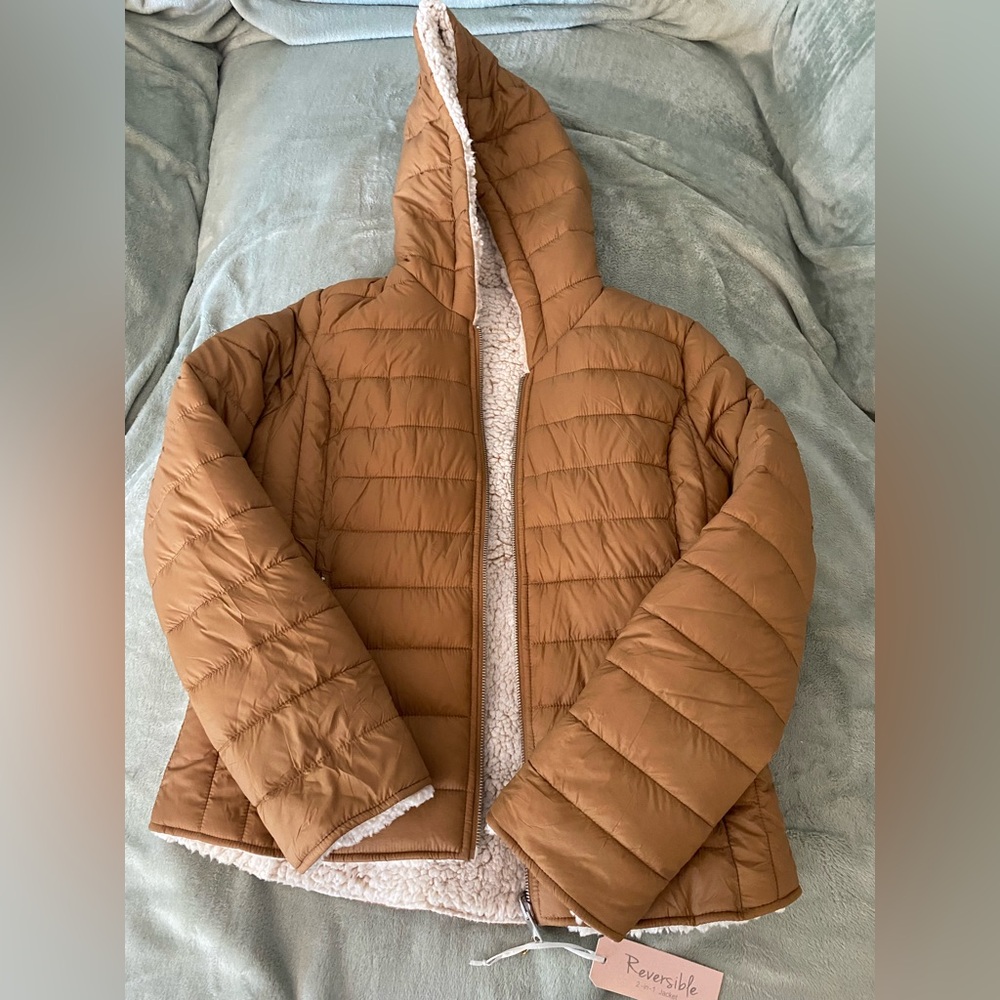 Carmel Colored Winter Reversible Jacket - image 1